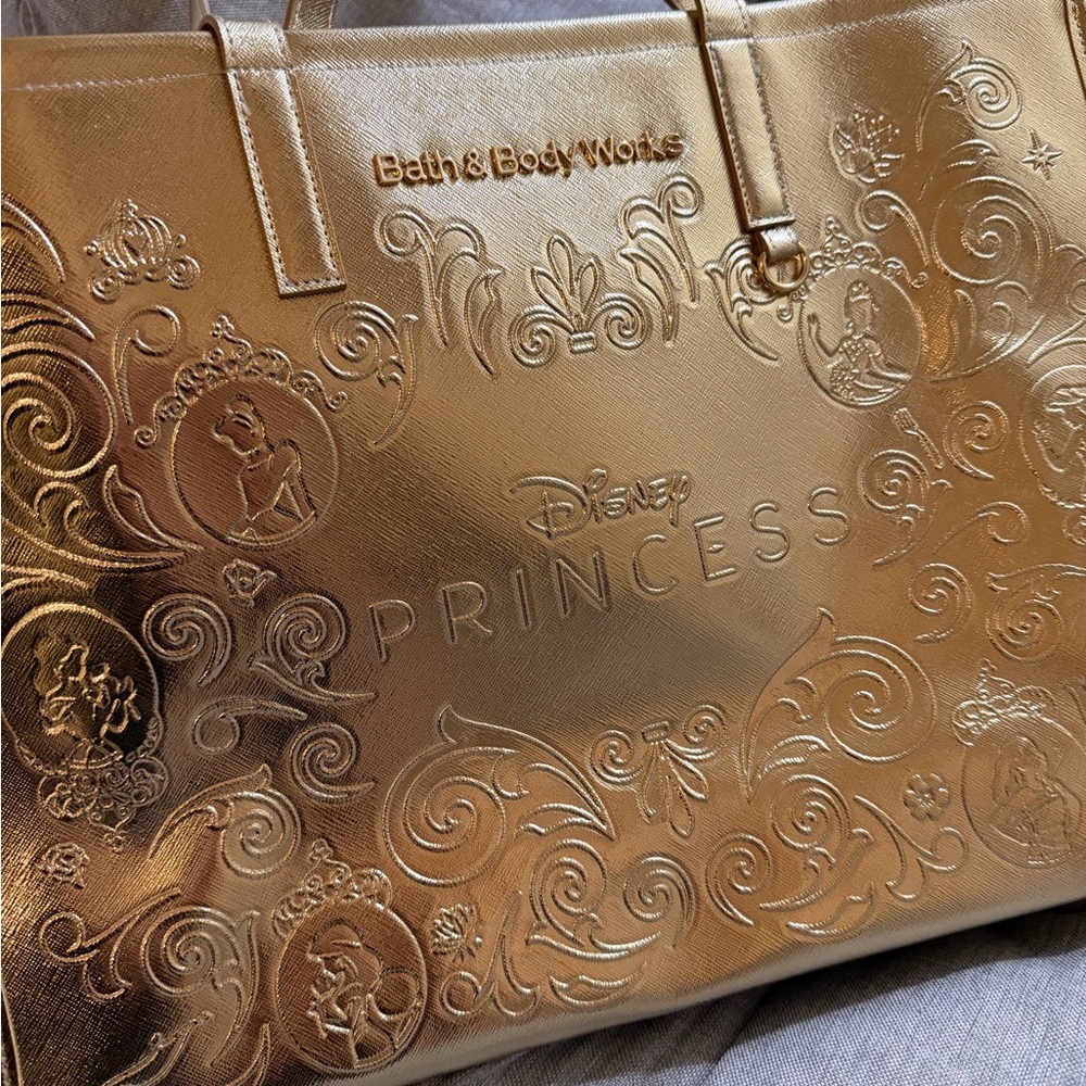Disney Princess Bath and Body Works Gold Tote Bag - Picture 2 of 5